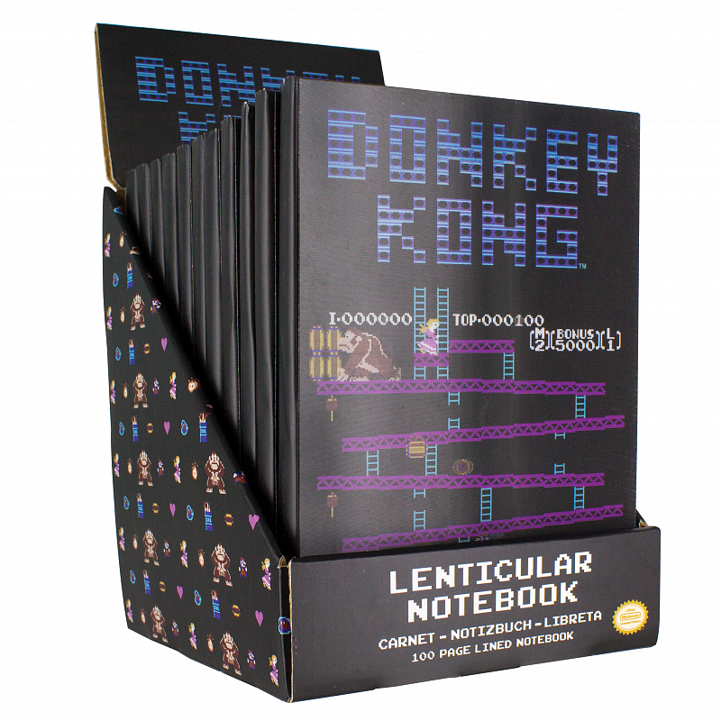Тетрадь Donkey Kong Lenticular Notebook, Paladone