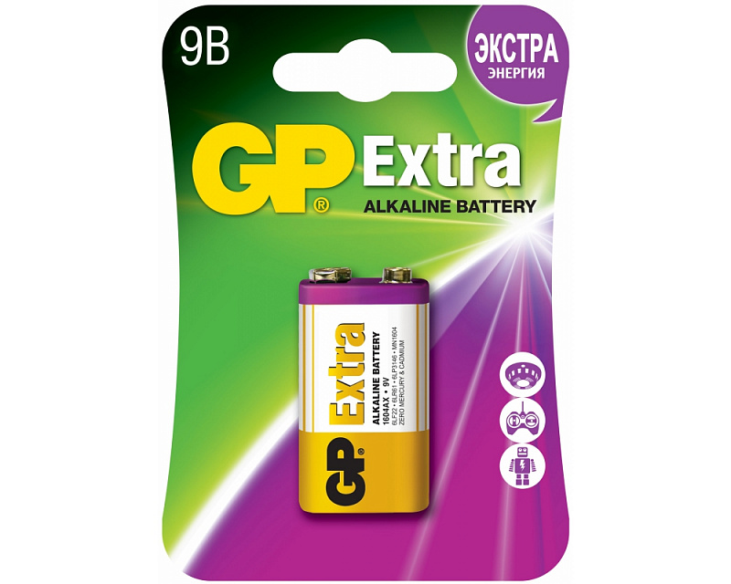 Батарейки GP Batteries 1604AX-5CR1 Крона