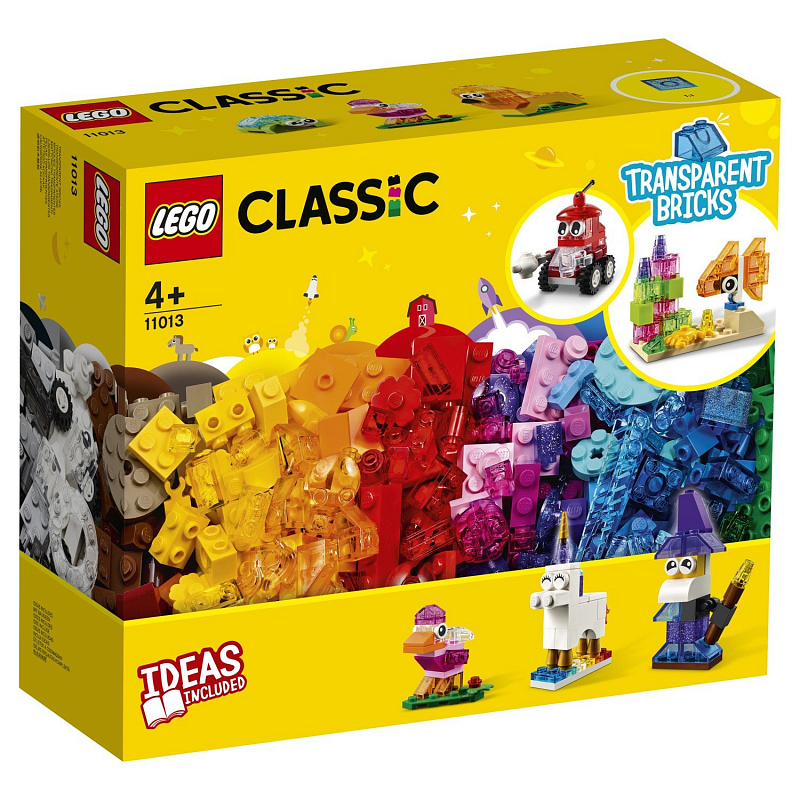 Конструктор LEGO Classic Прозрачные кубики 500 деталей