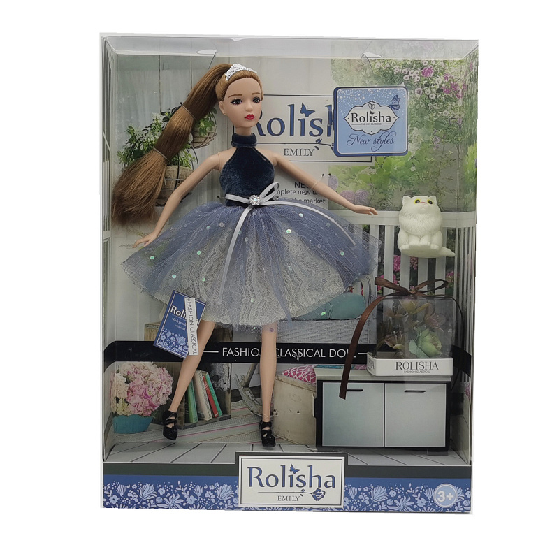 Кукла Эмили с питомцем Голубая мечта Emily 29 см