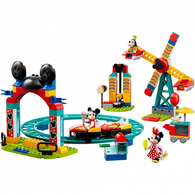Конструктор LEGO Disney Веселье Микки Минни и Гуфи на ярмарке Mickey Minnie and Goofy’s Fairground Fun 184 детали