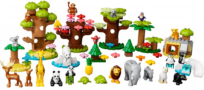 Конструктор LEGO Duplo Дикие животные мира Wild Animals of the World 141 деталь