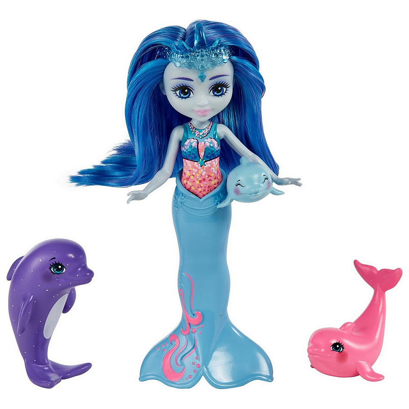 Игровой набор кукла Доринда Дельфини с семьёй Enchantimals Royal