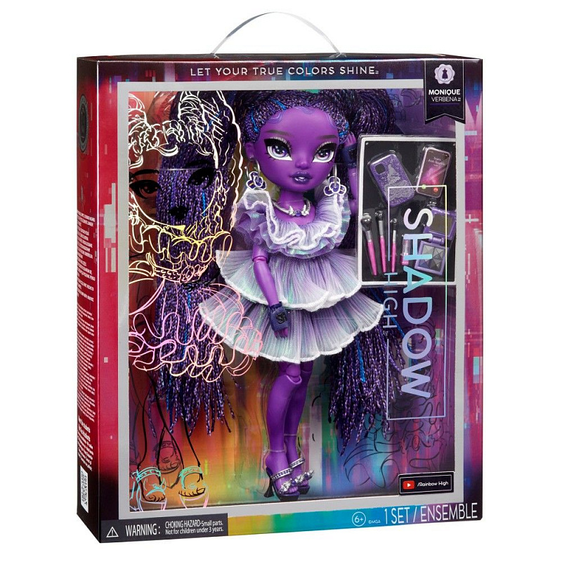 Кукла Rainbow High Моника Вербена Shadow с аксессуарами