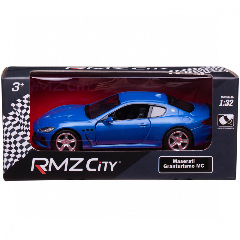 Машинка металлическая Uni-Fortune RMZ City 1 32 Maserati GranTurismo MC 2018 синяя