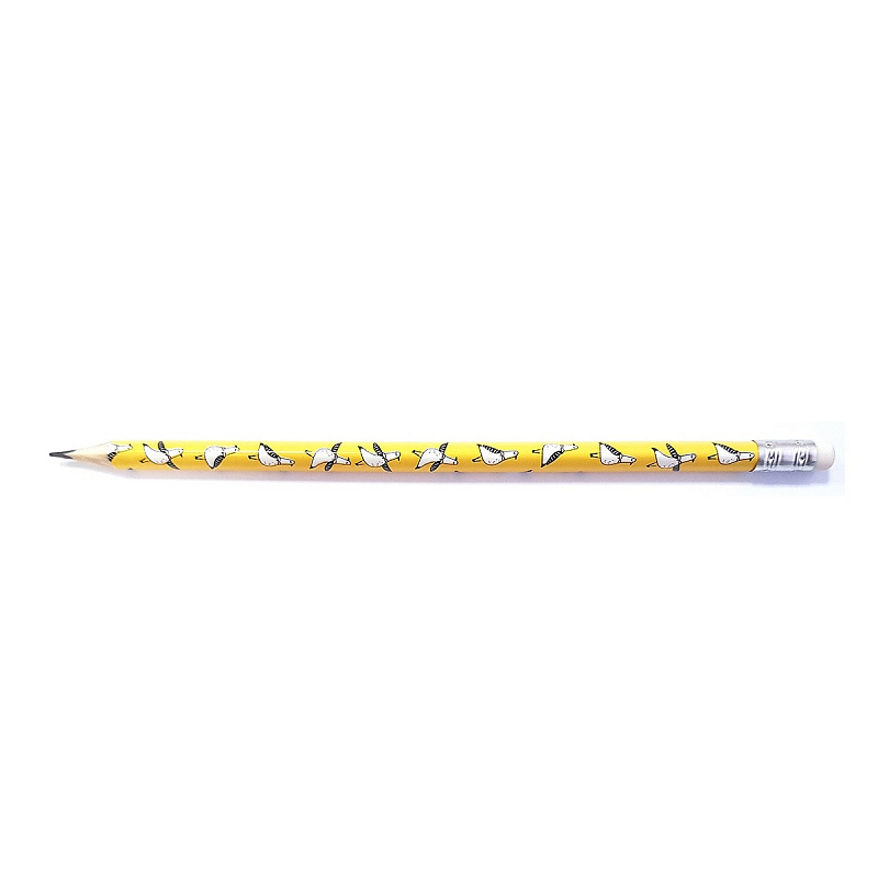 Чернографитный карандаш с ластиком Be Smart Bunny чайки