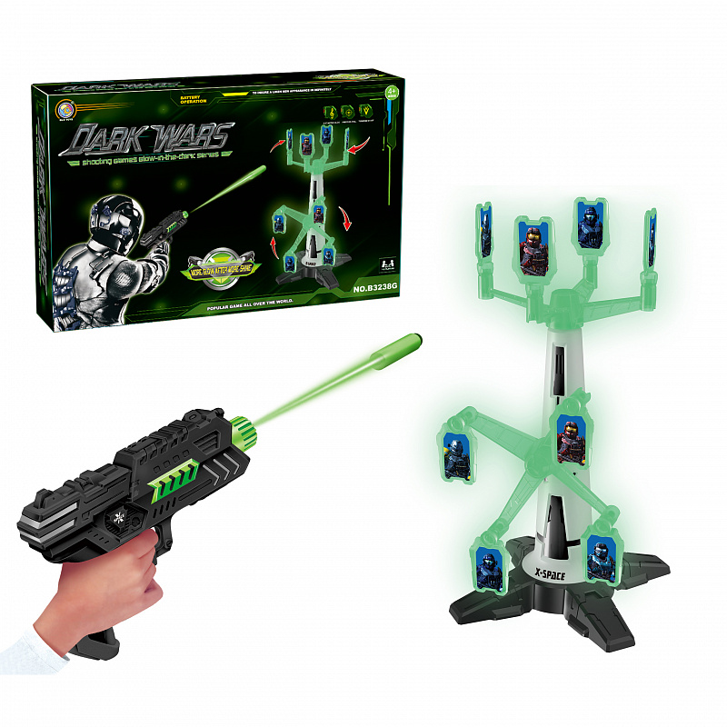 Игровой набор Пистолет и двухуровневая башня BLD toys