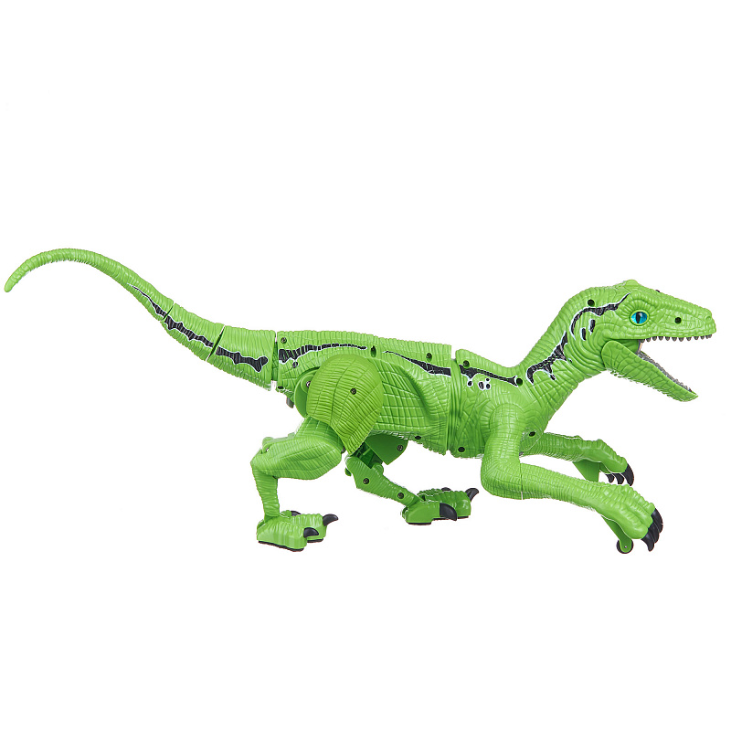 Игрушка на радиоуправлении Динозавр Dinosaur World с паром и звуком зеленый
