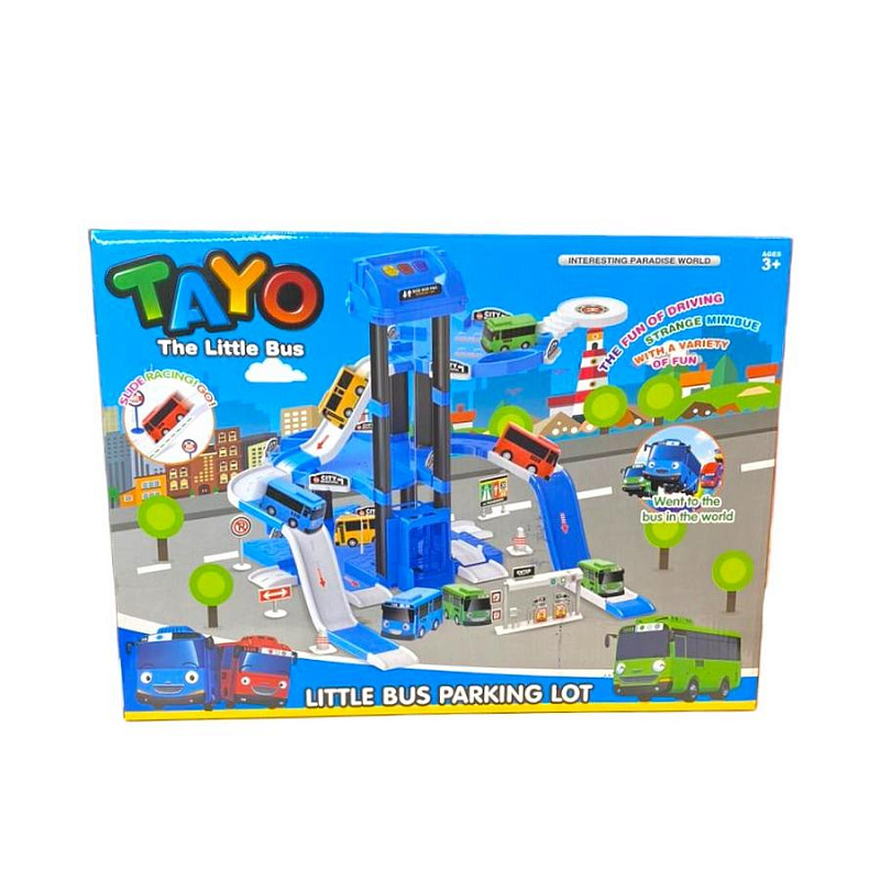 Игровой набор Парковка Tayo Play Kingdom