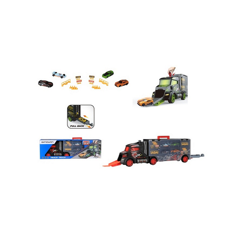 Игровой набор "Кейс-автовоз" Autochamp с машинками и аксессуарами