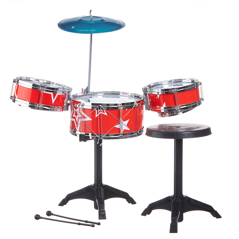 Барабанная установка со стульчиком Drums в ассортименте