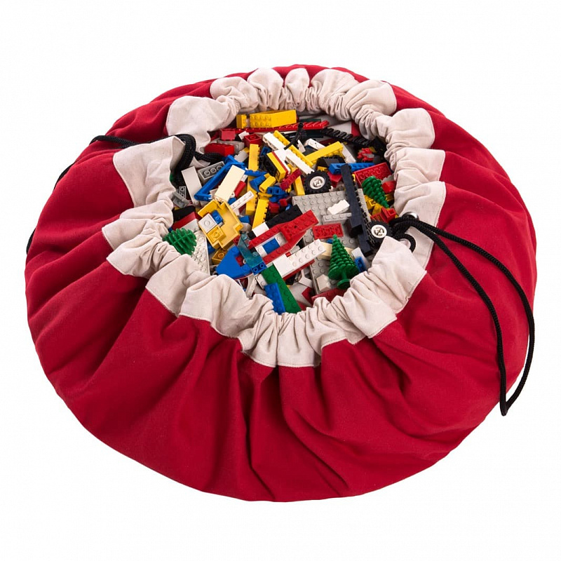 Мешок для хранения игрушек и игровой коврик 2 в 1 Play&Go Classic Красный