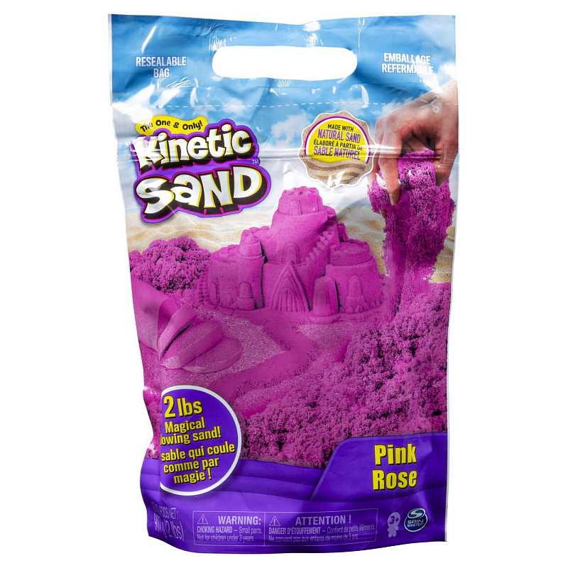 Песок Kinetic Sand розовый