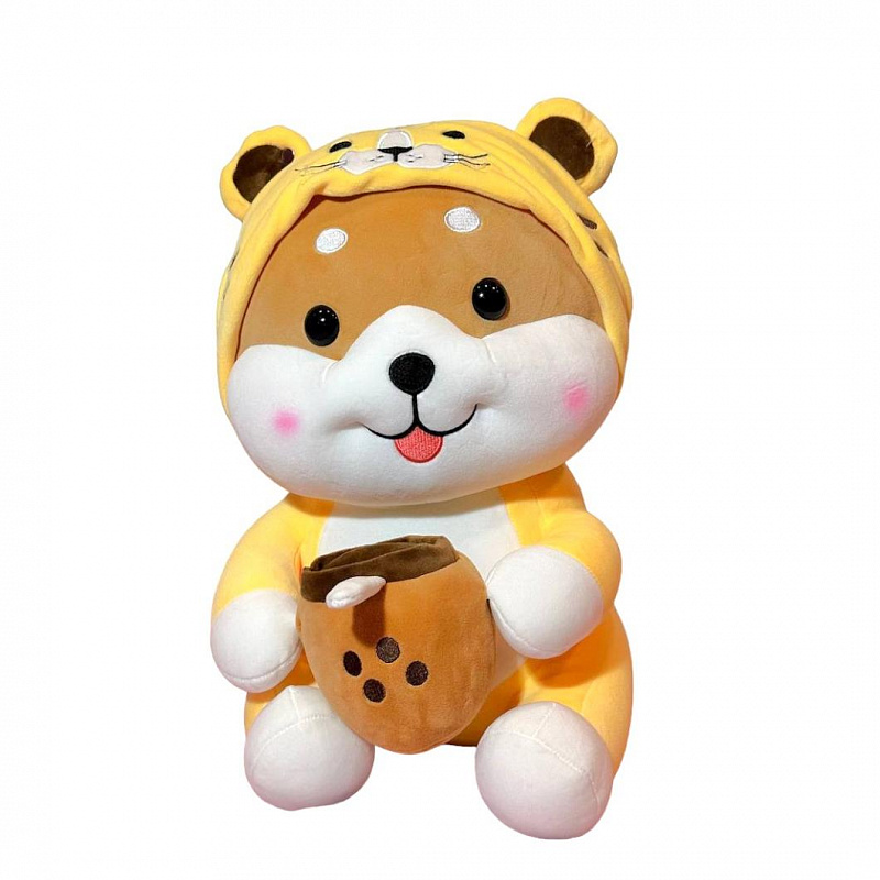 Мягкая игрушка Собачка в костюме тигра Soft Plush 50 см