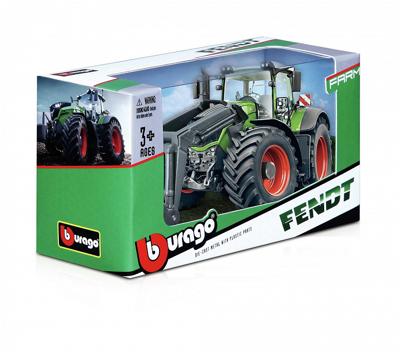 Трактор Farm Tractor Massey Ferguson 8740S 1:32 Bburago зелёный