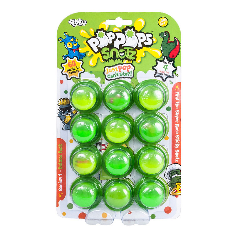 Игровой набор Пузырьки Bandai Yulu PopPops Snotz 12 штук