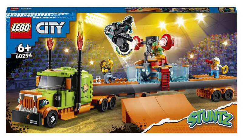 Конструктор LEGO City Stuntz Грузовик для шоу каскадёров 420 элементов