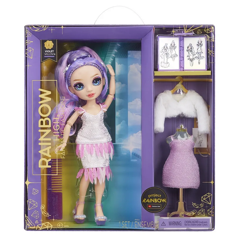 Кукла Rainbow High Виолет Виллоу Fantastic Fashion с аксессуарами 