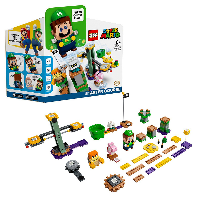 Конструктор LEGO Super Mario Стартовый набор Приключения вместе с Луиджи