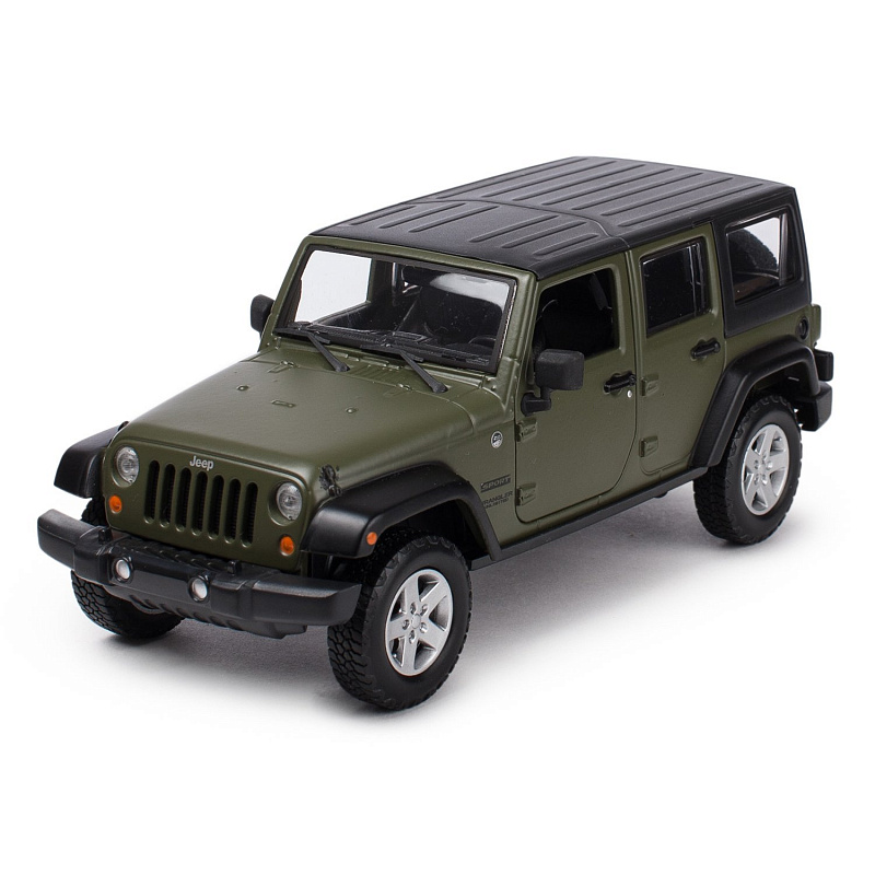 Машинка Maisto Jeep Wrangler Unlimited 1:24 зелёная