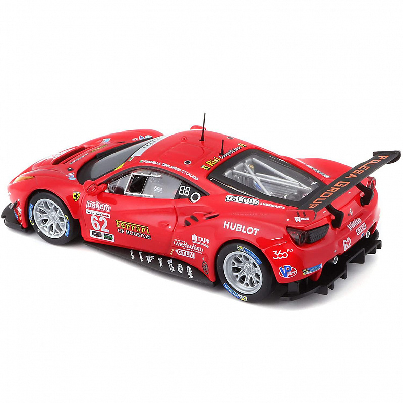 Коллекционная машинка Феррари 1:43 Ferrari Racing 488 GTE 2017 Bburago