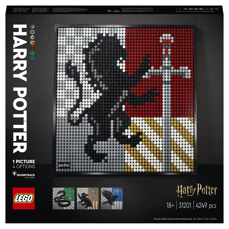 Конструктор LEGO ART Harry Potter Hogwarts Crests 4249 деталей