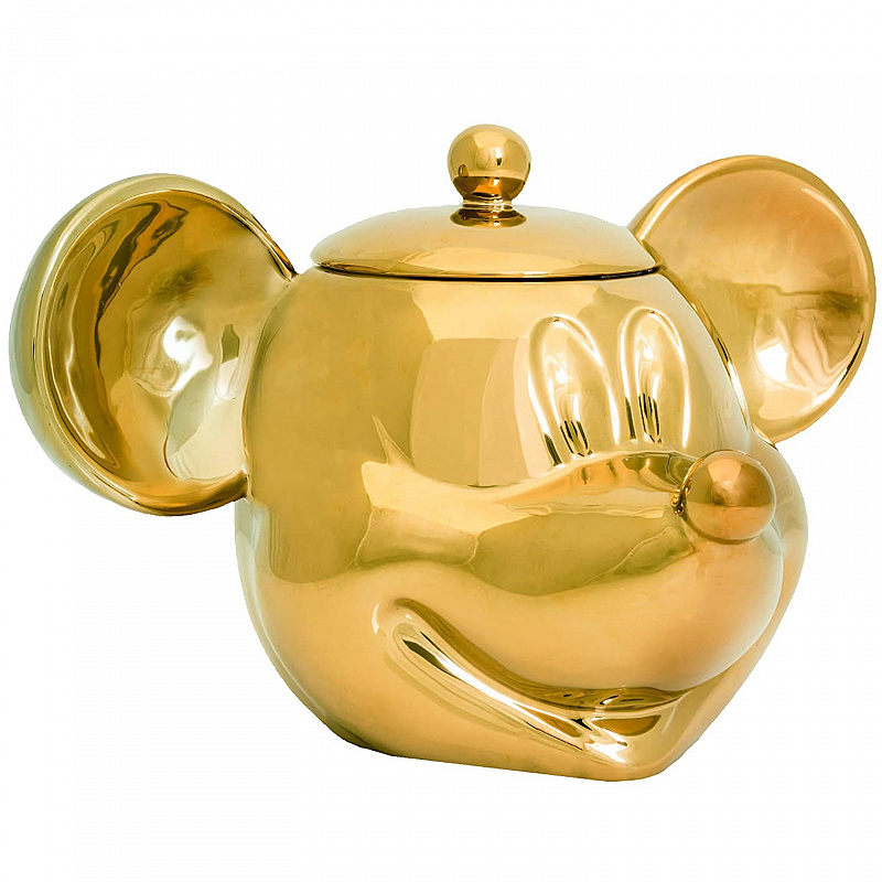 Емкость для печенья Mickey Mouse Deluxe 3D золотая