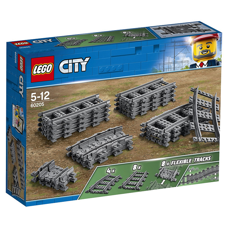 Конструктор LEGO City Trains Рельсы 60205