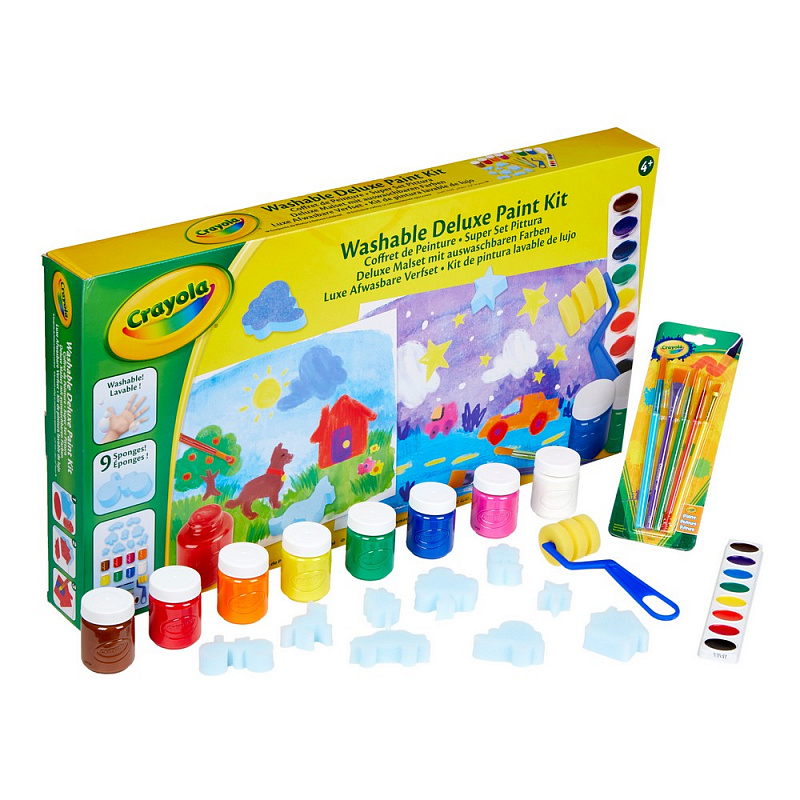 Большой набор со смываемыми красками Crayola