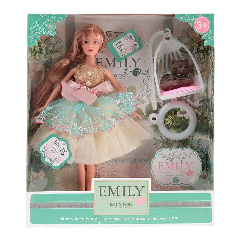 Кукла Эмили с любимцем Ванильное небо Emily 28 см