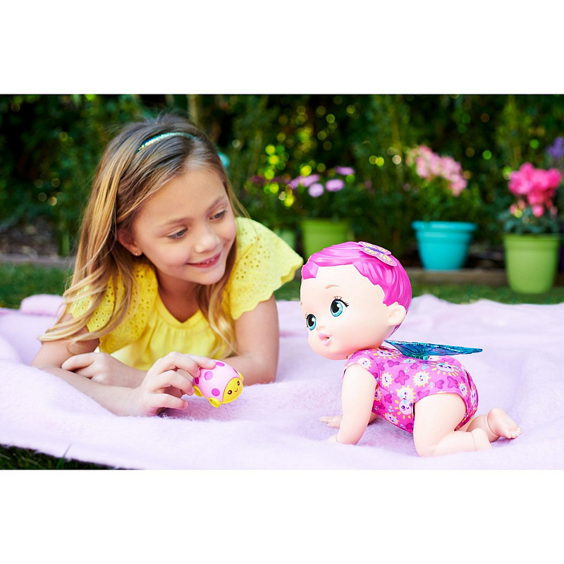 Кукла Малышка-бабочка My Garden Baby Детские забавы розовая