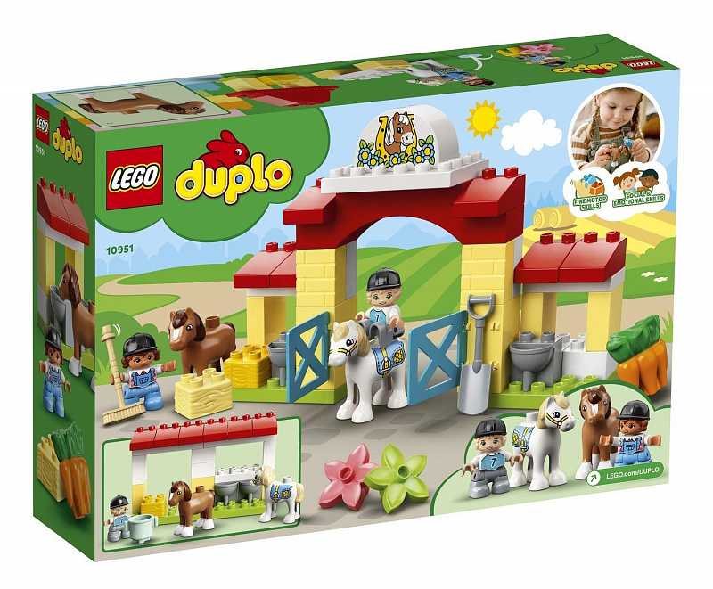 Конструктор LEGO DUPLO Town Конюшня для лошади и пони 65 деталей