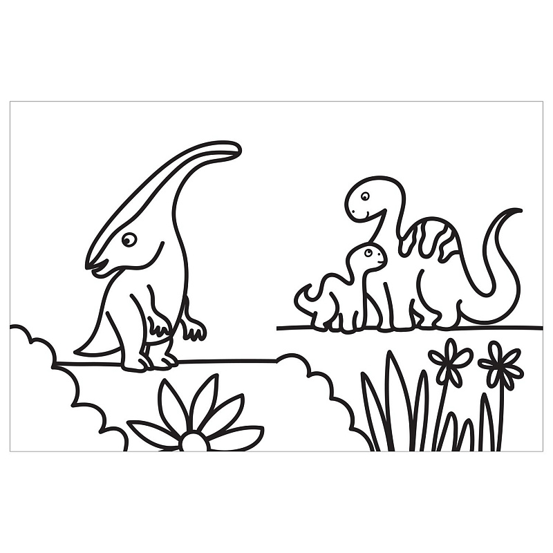 Моя первая большая раскраска Динозавры Росмэн