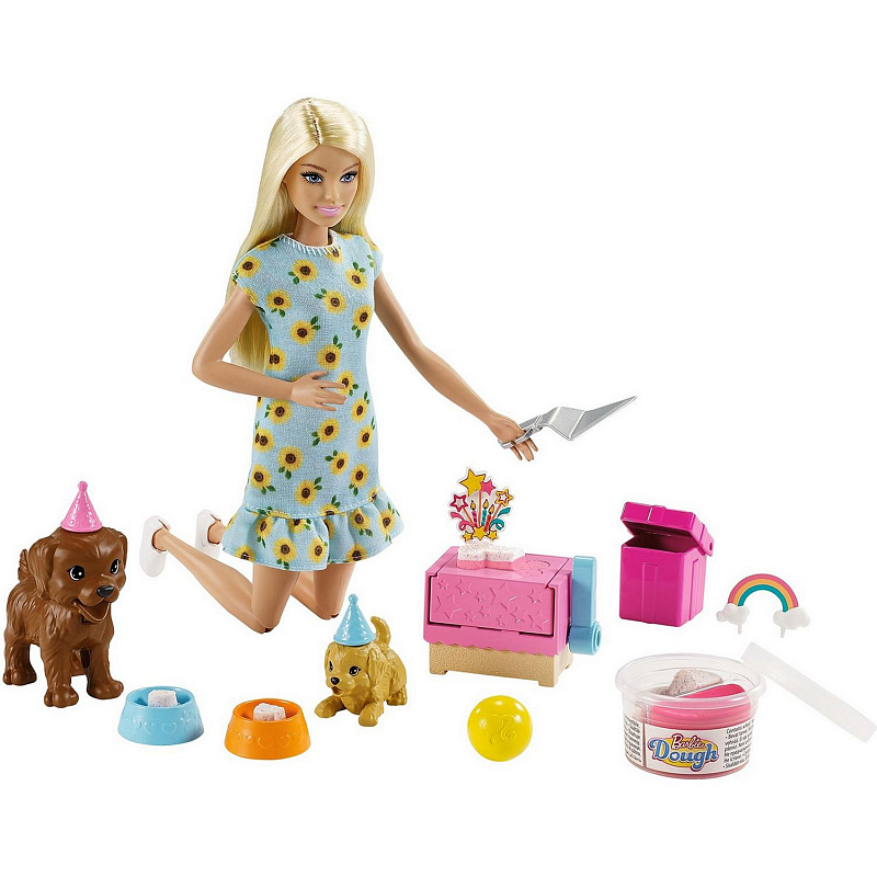 Игровой набор Barbie Кукла Барби и щенки 