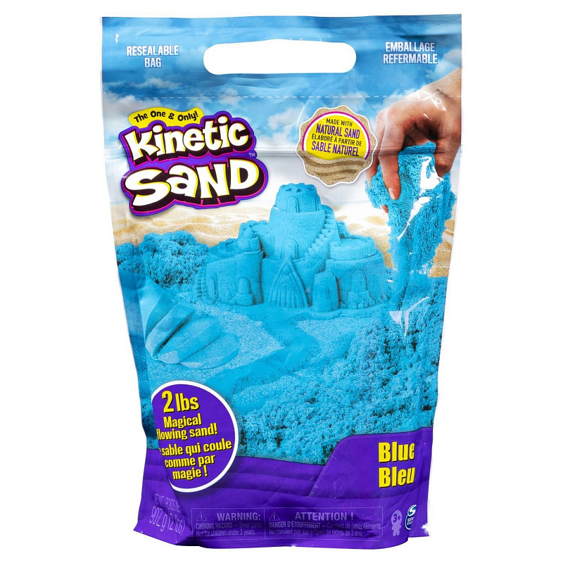 Песок кинетический Kinetic Sand 907 г Spin Master Blue