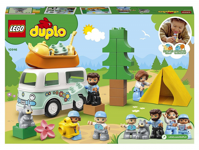 Конструктор LEGO DUPLO Town Семейное приключение на микроавтобусе 30 деталей