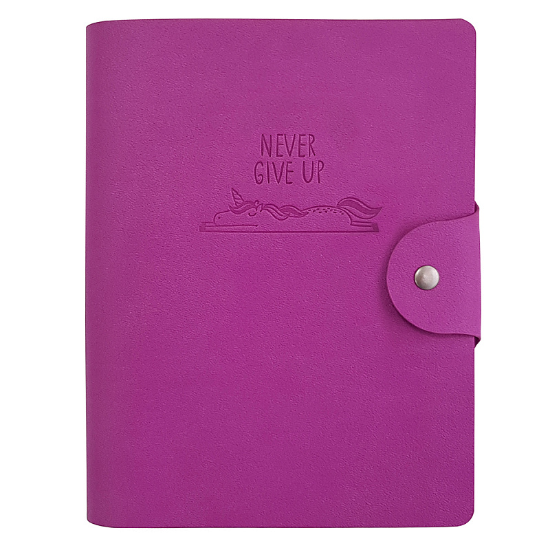 Ежедневник недатированный мягкий переплет с полускрытой спиралью Infolio Unicorn фиолетовый