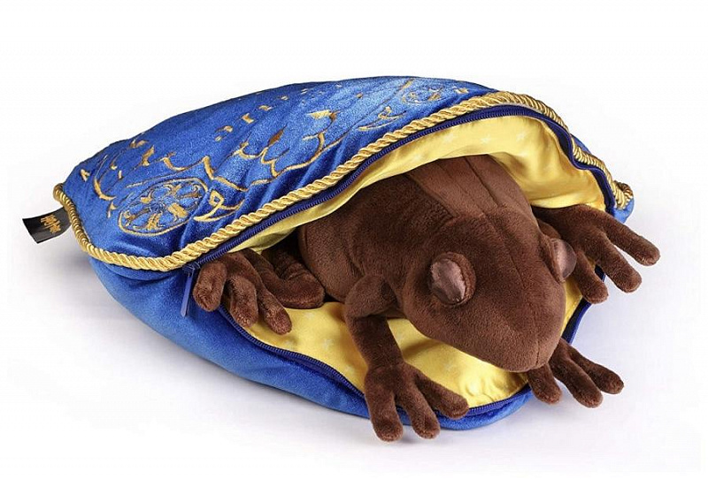 Мягкая игрушка Гарри Поттер Шоколадная лягушка на подушке The Noble Collection