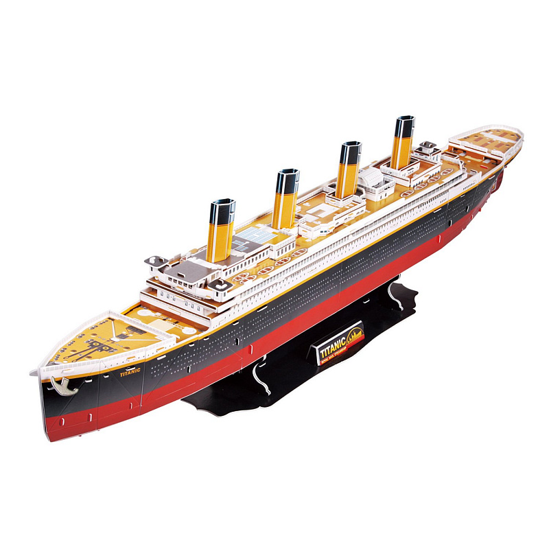 3D пазл Cubicfun Корабль Титаник (большой) 113 детали