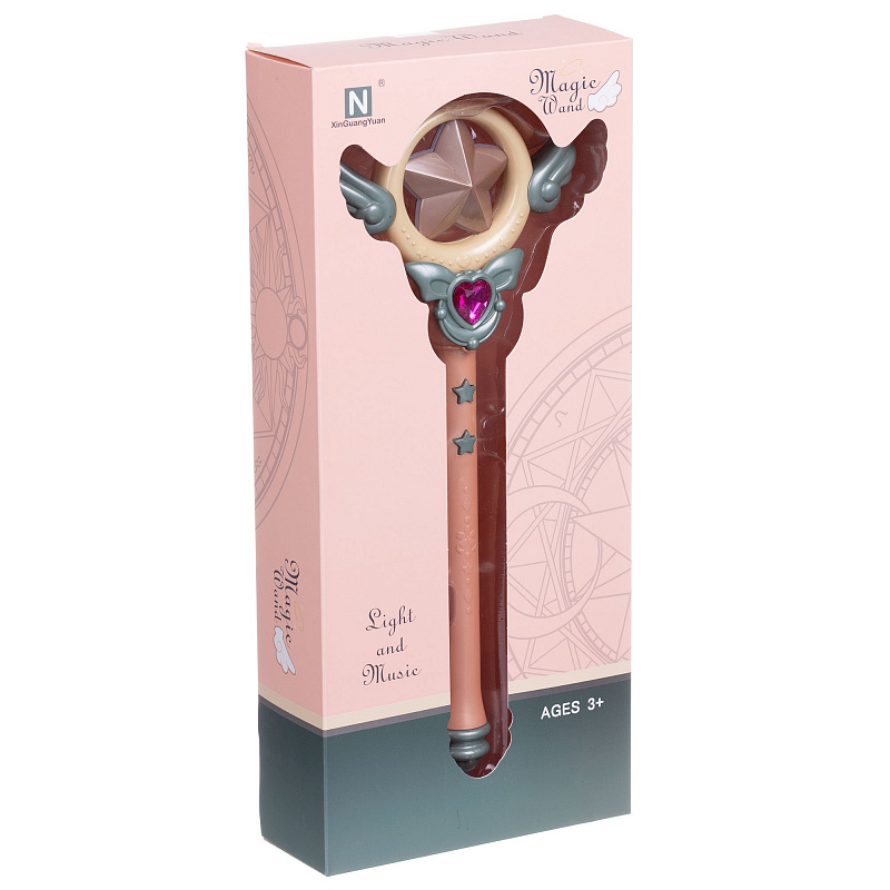 Волшебная палочка со звездой Dream Workshop со светом и звуком розовая