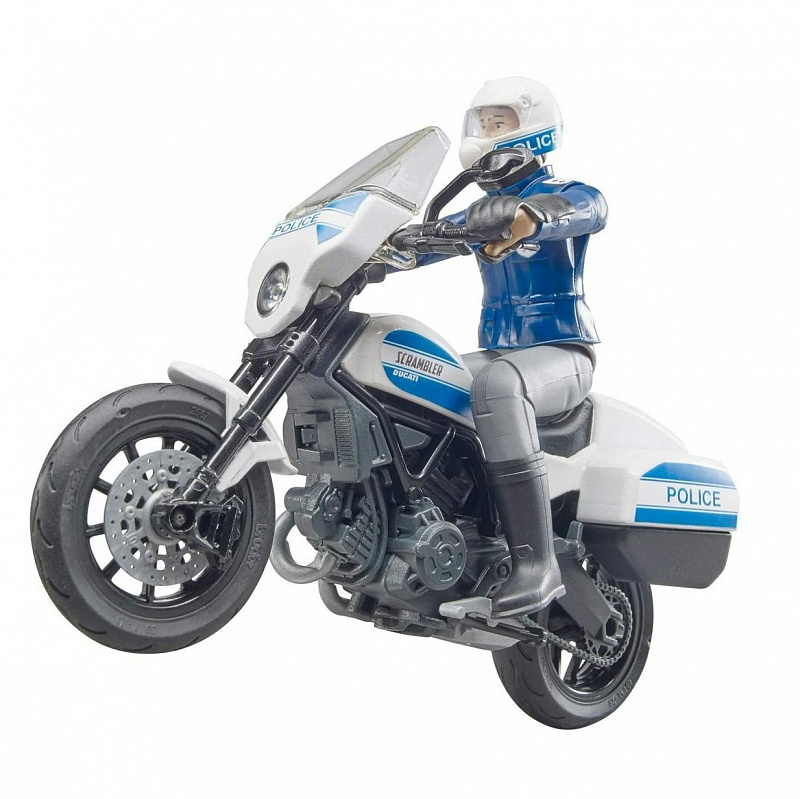 Мотоцикл Scrambler Ducati с фигуркой полицейского 1:16 Bruder