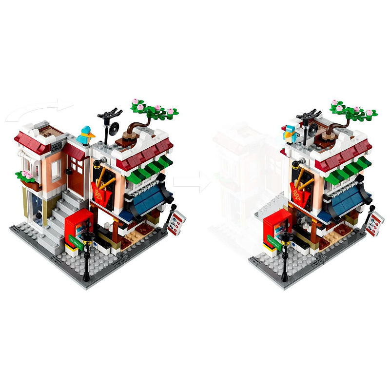 Конструктор LEGO Creator Магазин лапши в центре города 3 в 1 Downtown Noodle Shop 569 деталей