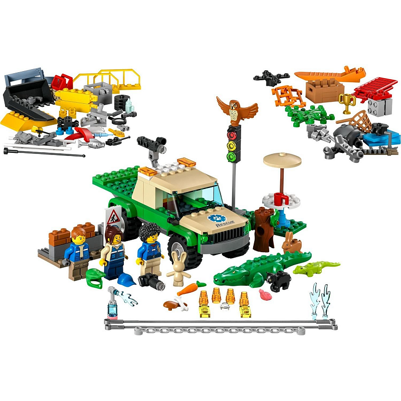 Конструктор LEGO City Миссия по спасению диких животных Wild Animal Rescue Missions 246 деталей