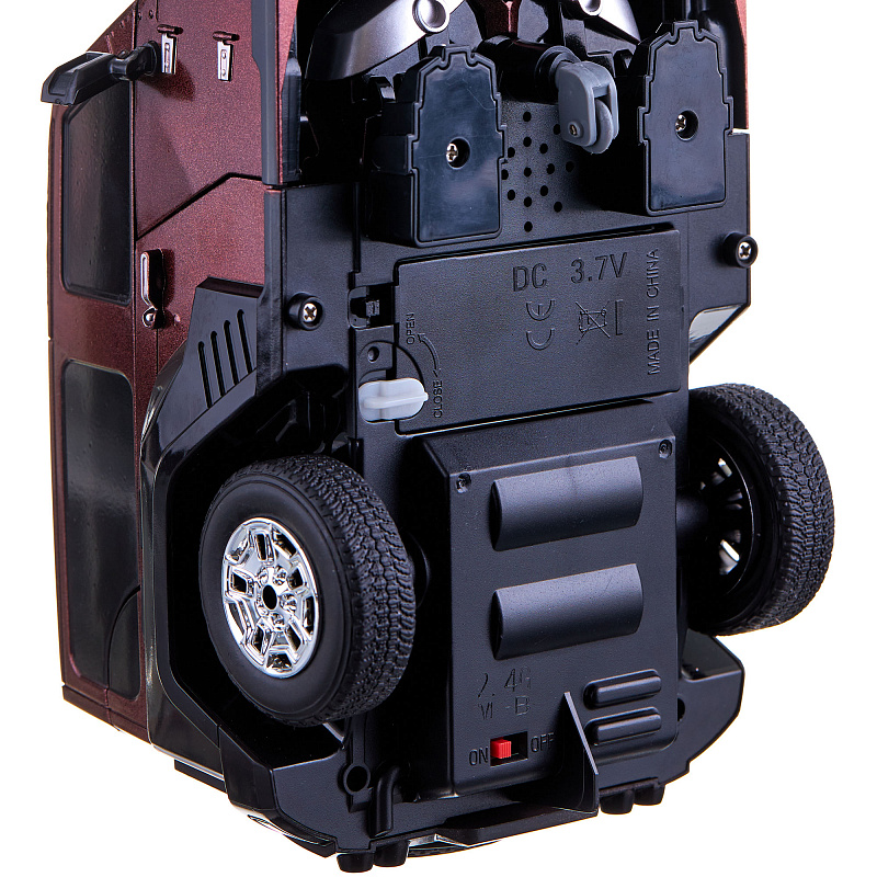 Радиоуправляемая машина-трансформер со светом и звуком Robotech коричневая