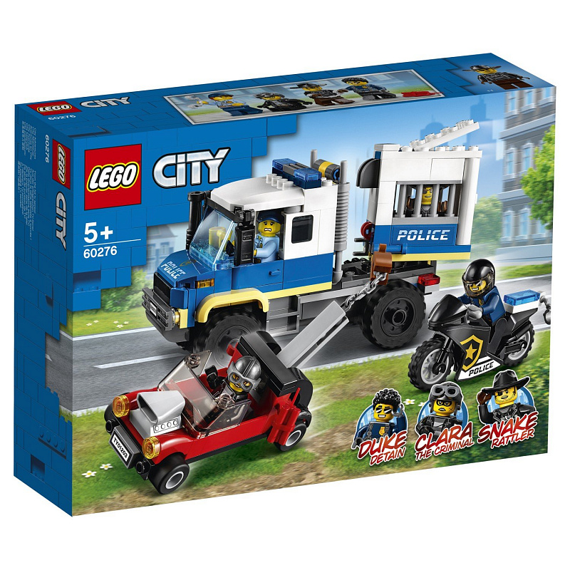 Конструктор LEGO City Police Транспорт для перевозки преступников 244 детали