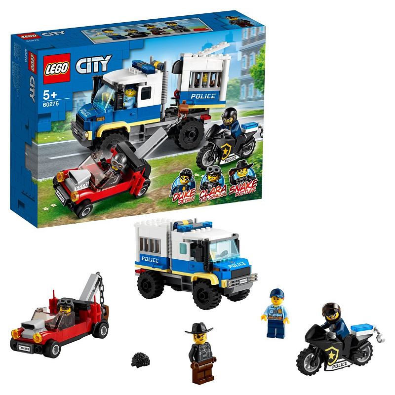Конструктор LEGO City Police Транспорт для перевозки преступников 244 детали