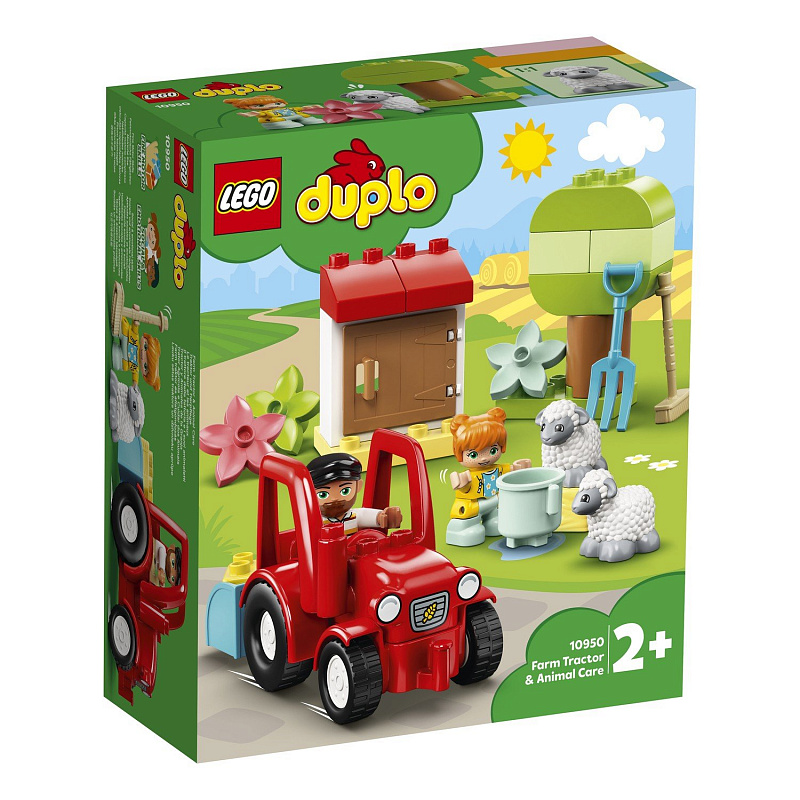 Конструктор LEGO DUPLO Town Фермерский трактор и животные 25 детали