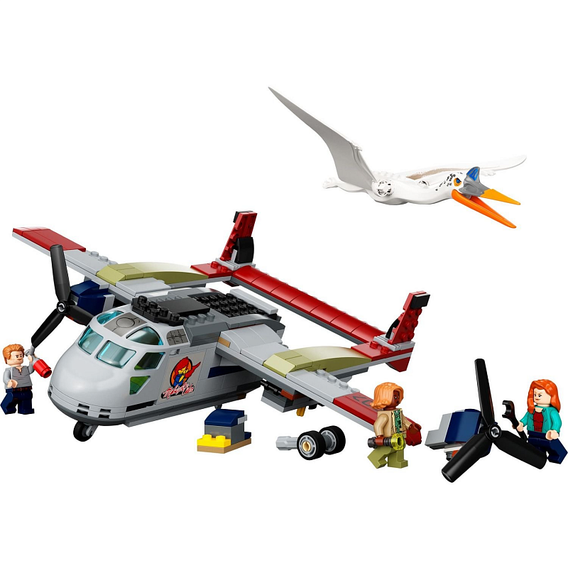 Конструктор LEGO Jurassic World Нападение на самолёт Quetzalcoatlus Plane Ambush 306 деталей