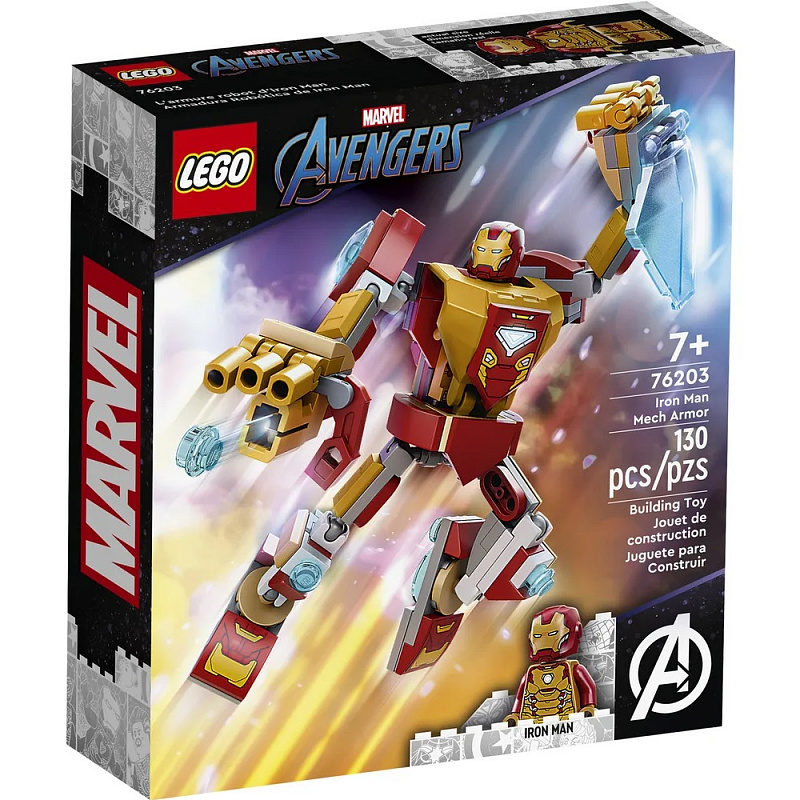 Конструктор LEGO Super Heroes Железный Человек Робот Iron Man Mech Armor 130 элементов