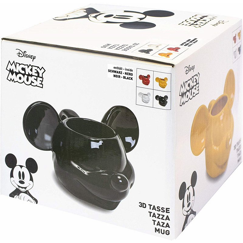 Кружка 3D Joy Toy Микки Маус чёрная